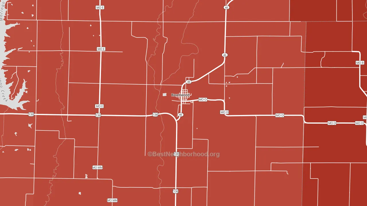 64479, MO block-group political-lean map