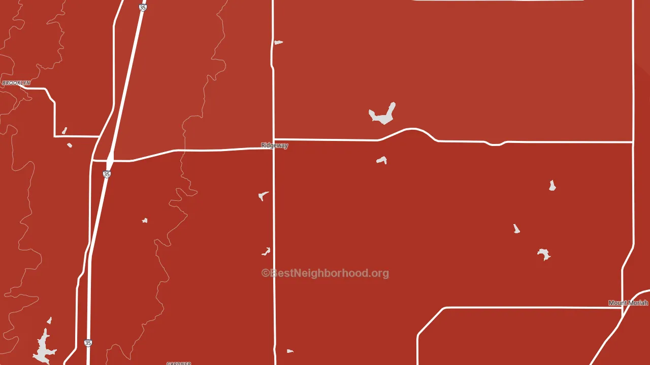 64481, MO block-group political-lean map