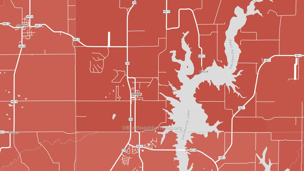 64492, MO block-group political-lean map