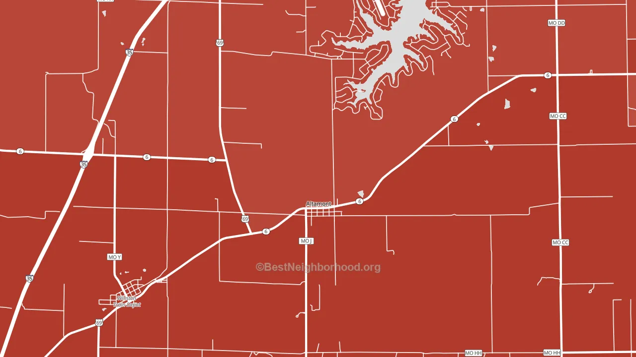 64620, MO block-group political-lean map