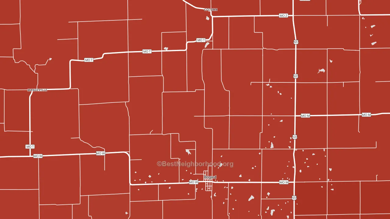64622, MO block-group political-lean map