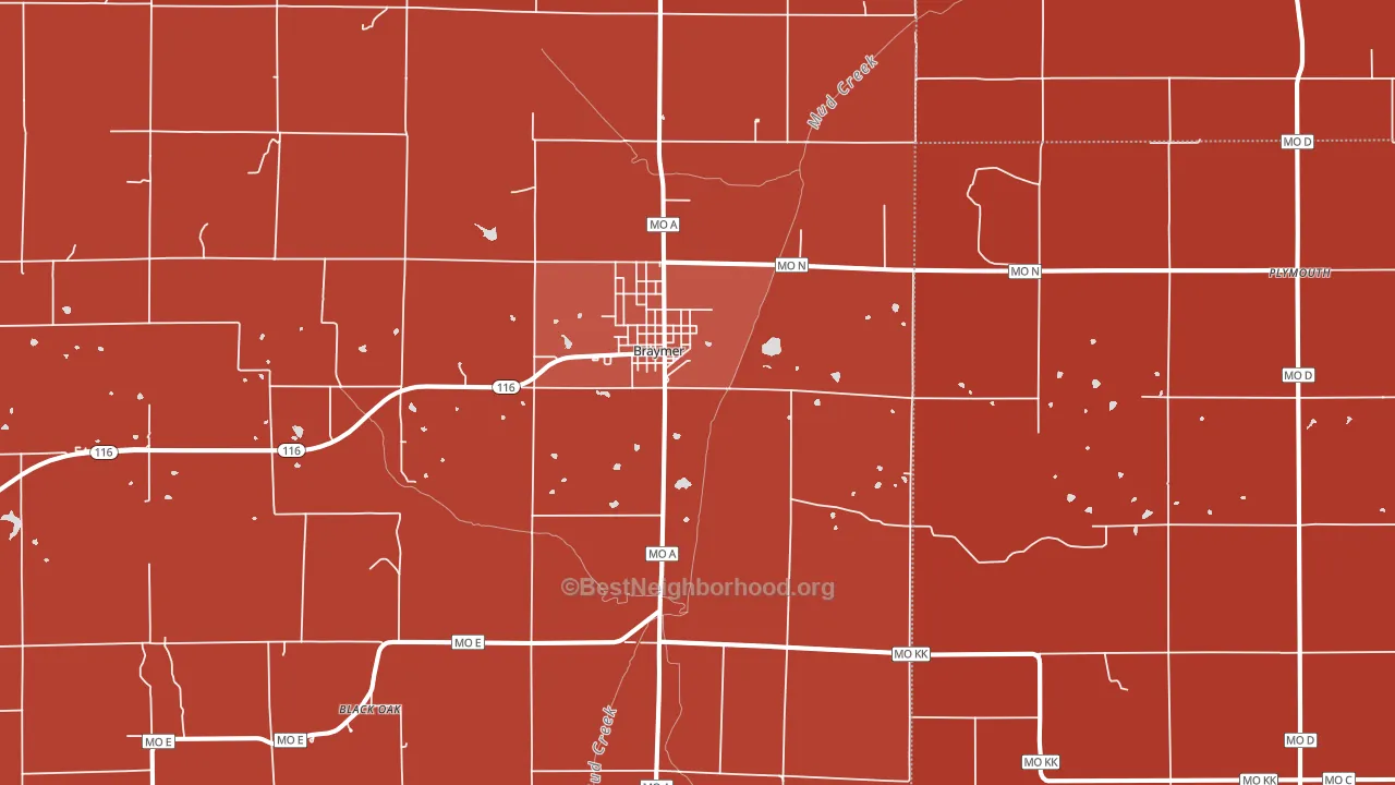 64624, MO block-group political-lean map