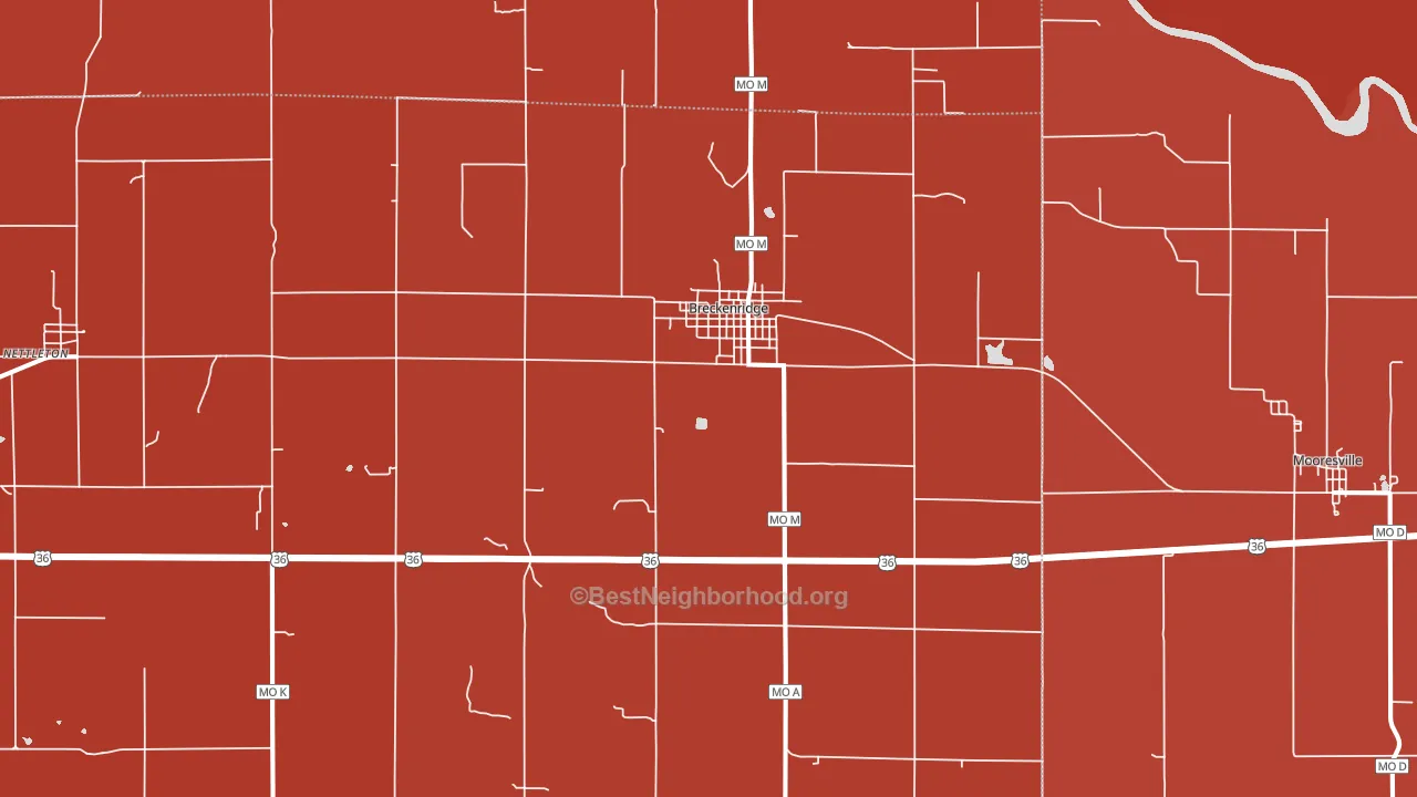 64625, MO block-group political-lean map