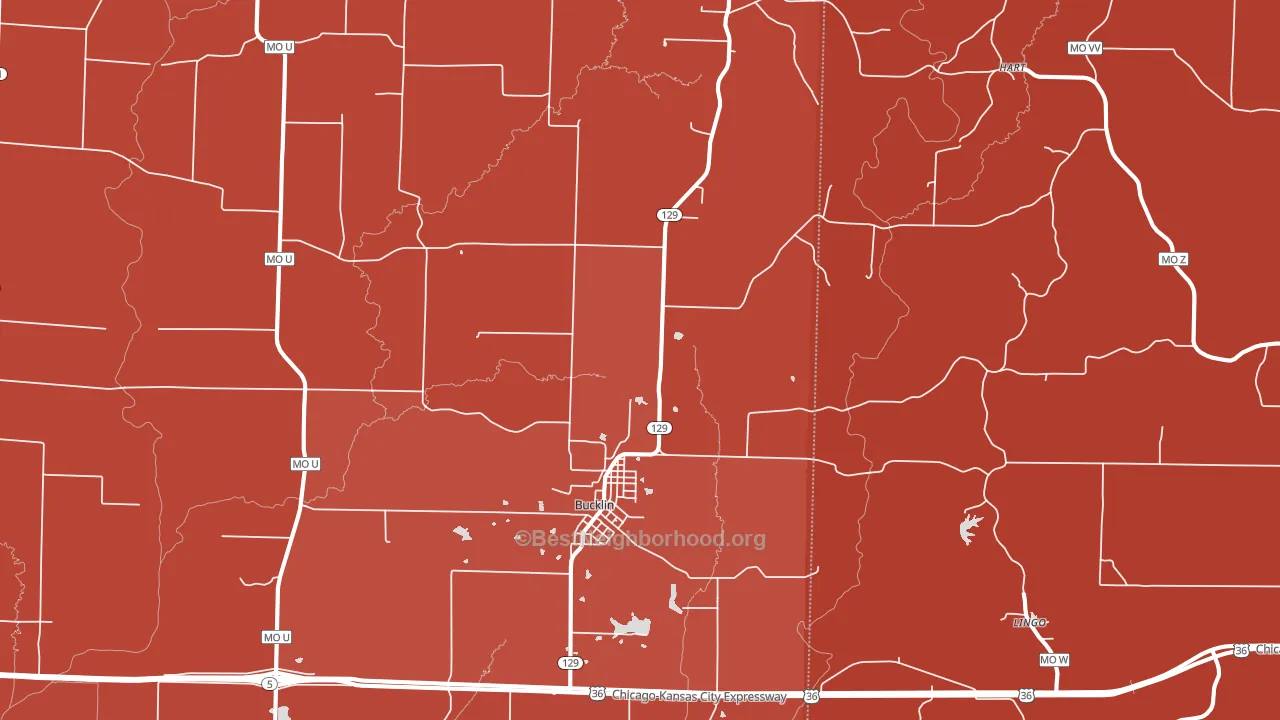 64631, MO block-group political-lean map