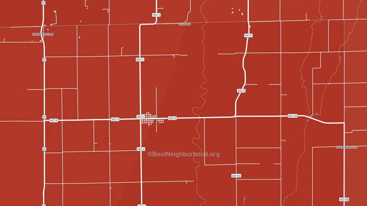 64635, MO block-group political-lean map