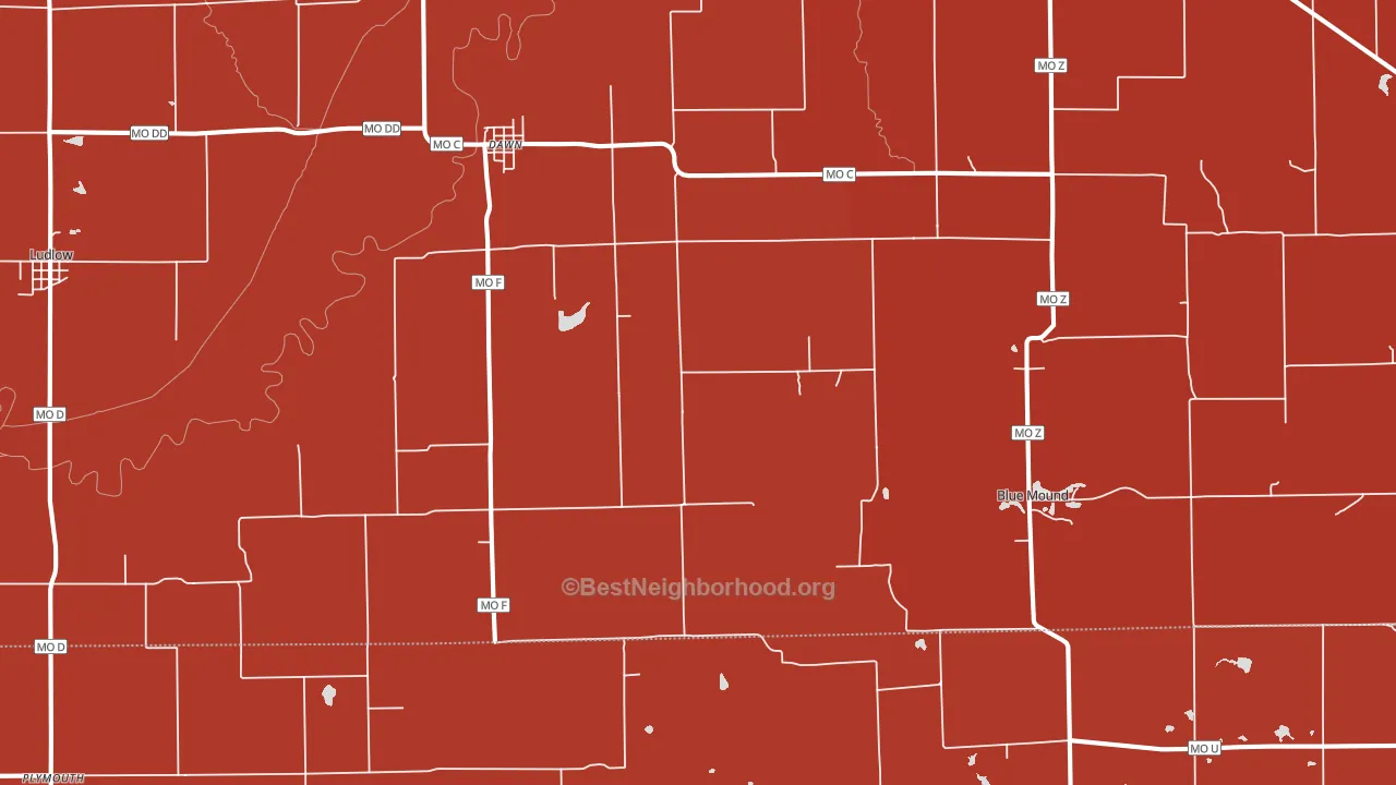 64638, MO block-group political-lean map