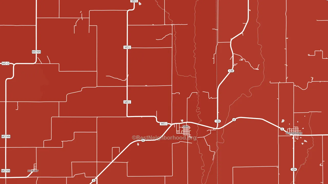 64641, MO block-group political-lean map