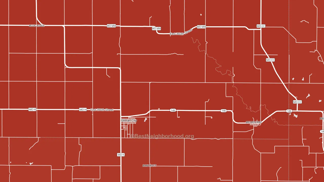 64642, MO block-group political-lean map