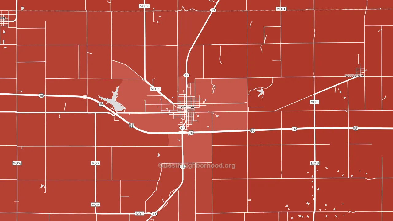 64644, MO block-group political-lean map