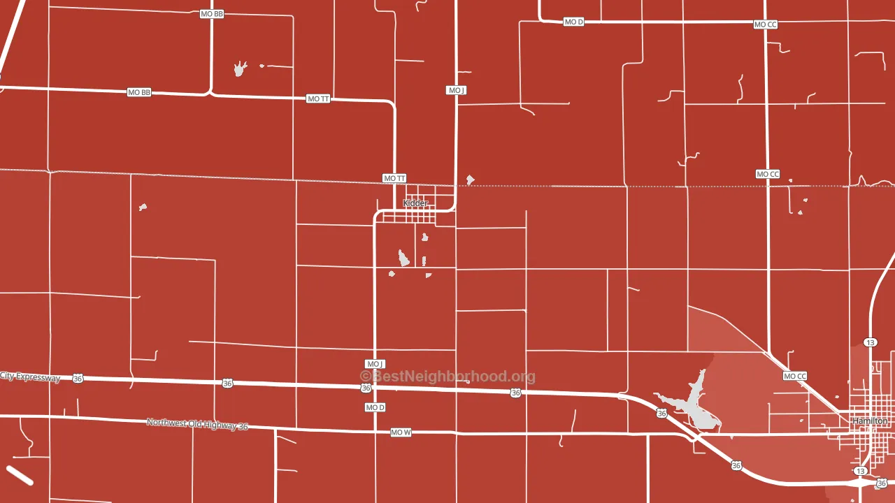 64649, MO block-group political-lean map