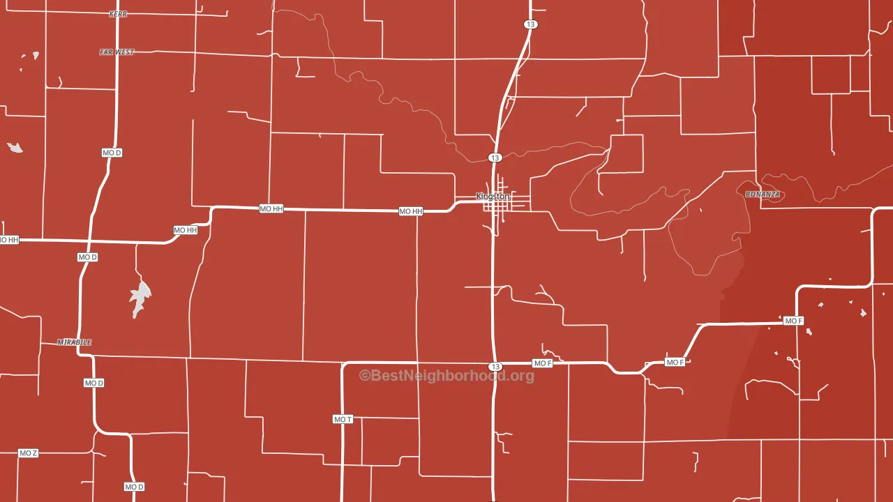 64650, MO block-group political-lean map