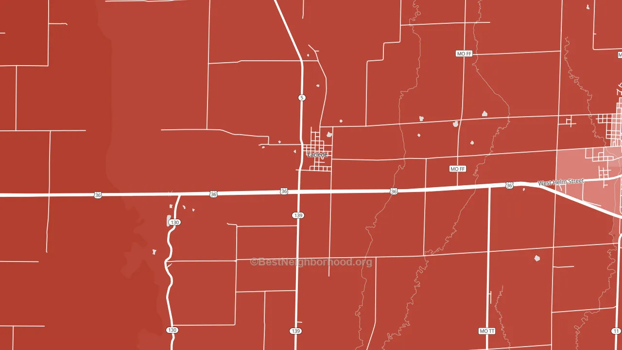64651, MO block-group political-lean map
