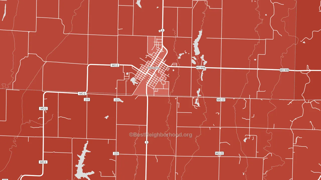 64658, MO block-group political-lean map