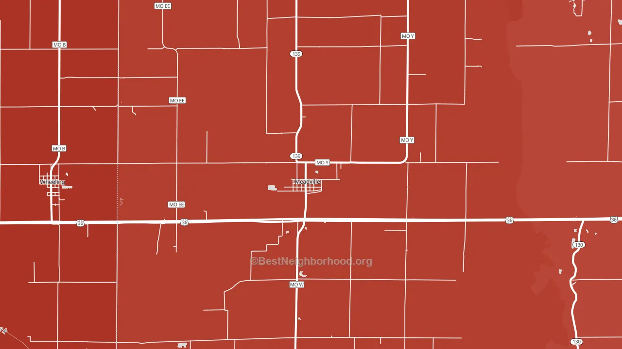 64659, MO block-group political-lean map