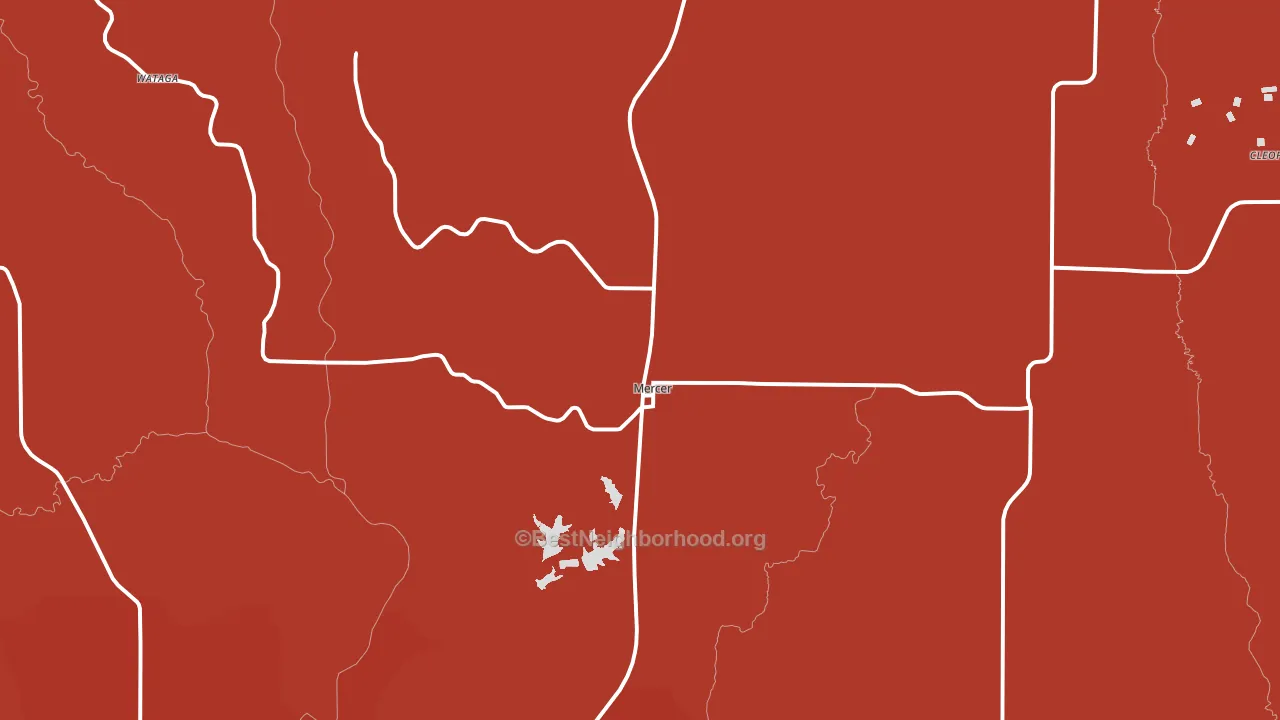64661, MO block-group political-lean map