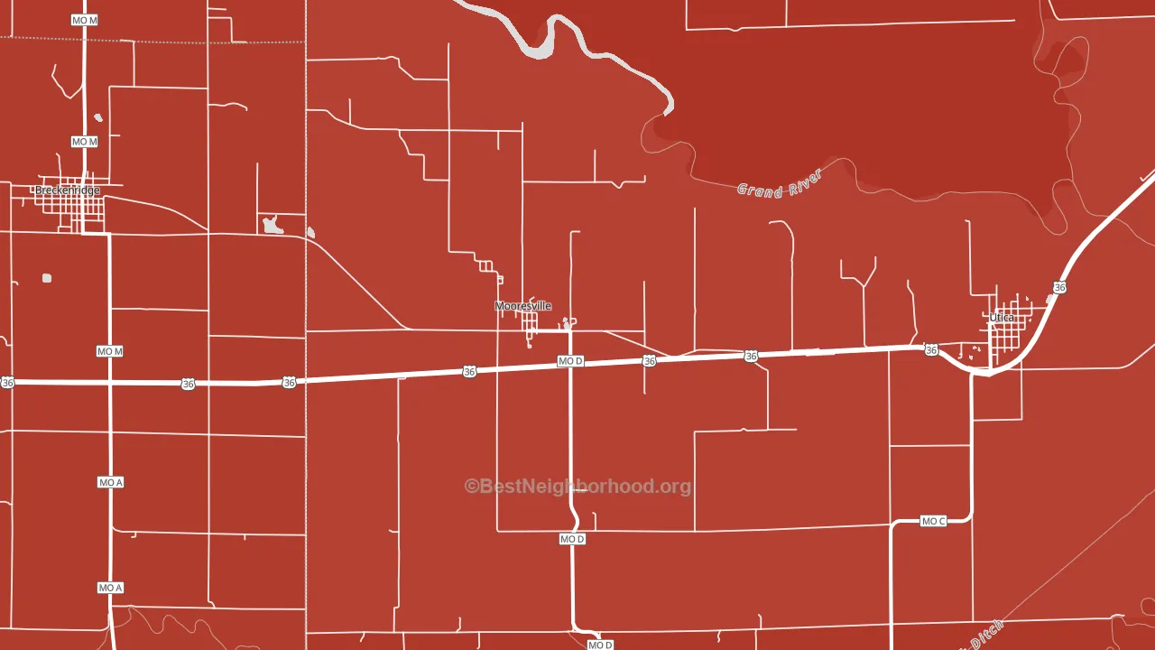 64664, MO block-group political-lean map