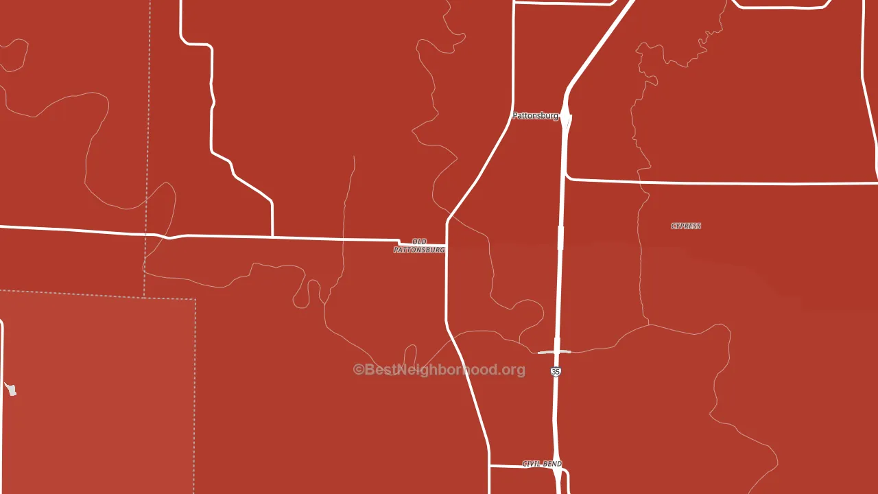 64670, MO block-group political-lean map