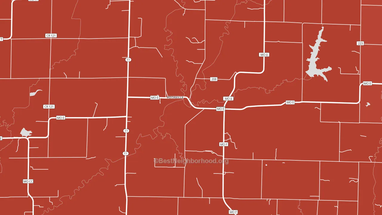 64676, MO block-group political-lean map