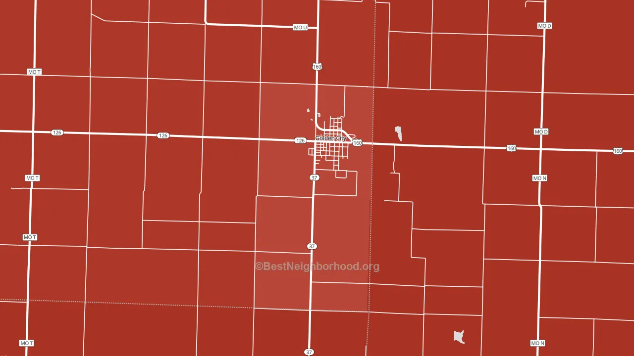 64748, MO block-group political-lean map