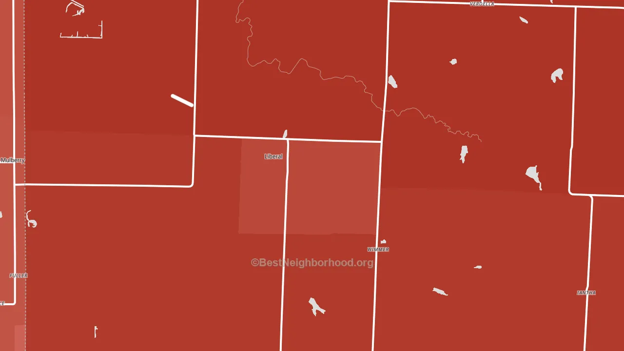 64762, MO block-group political-lean map