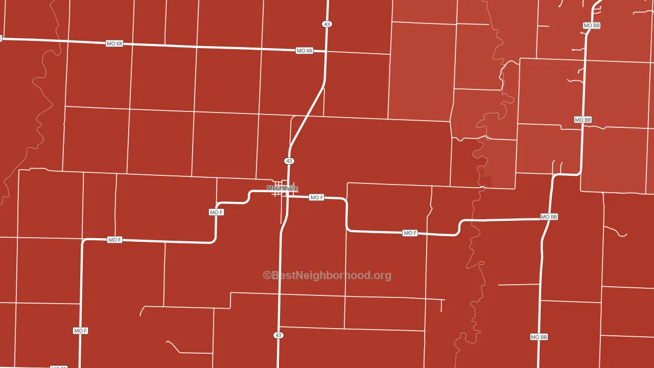 64771, MO block-group political-lean map
