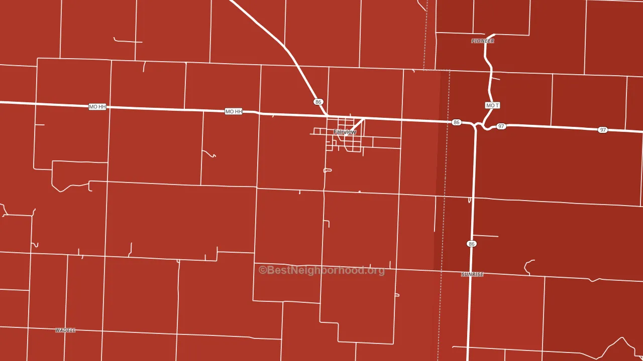 64842, MO block-group political-lean map