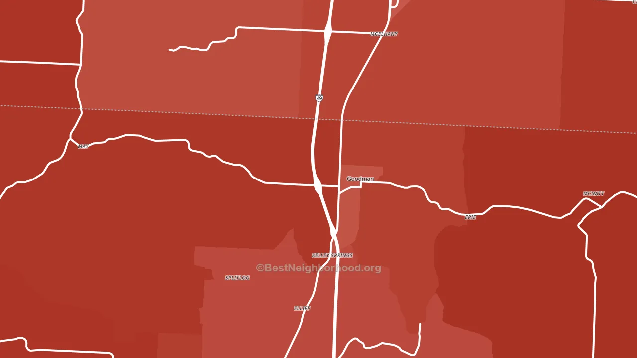 64843, MO block-group political-lean map