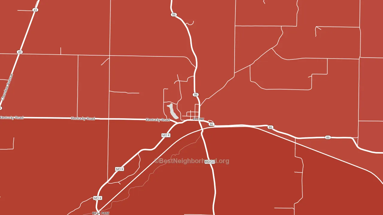 64858, MO block-group political-lean map