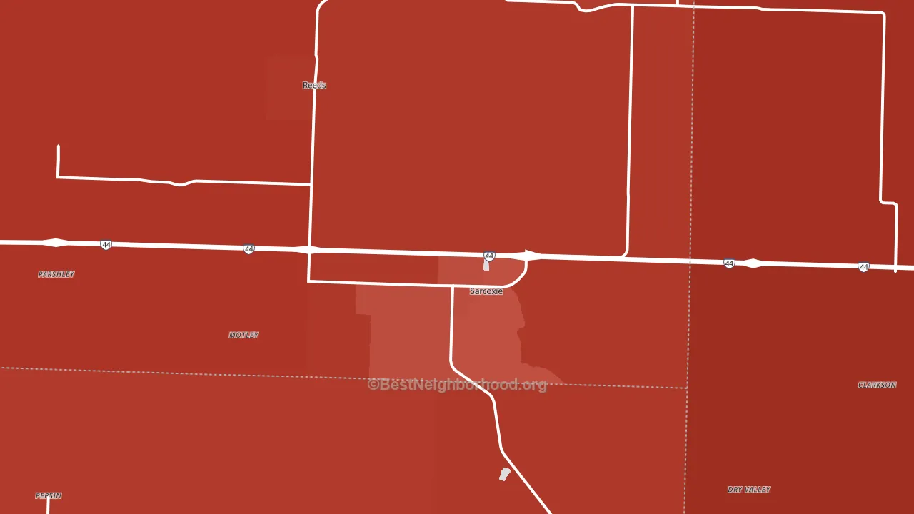 64862, MO block-group political-lean map