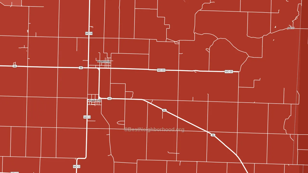 64866, MO block-group political-lean map