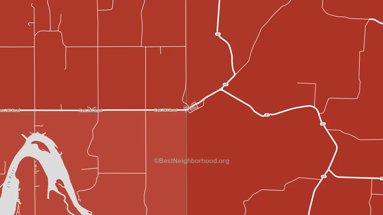 64868, MO block-group political-lean map