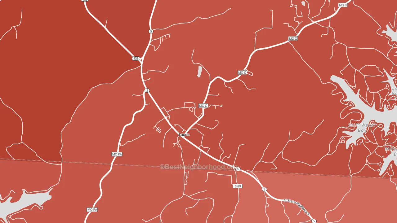 65038, MO block-group political-lean map