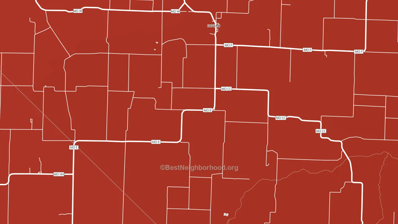 65050, MO block-group political-lean map