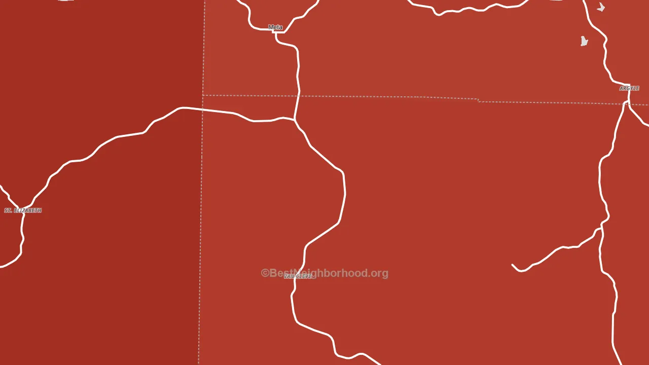 65058, MO block-group political-lean map