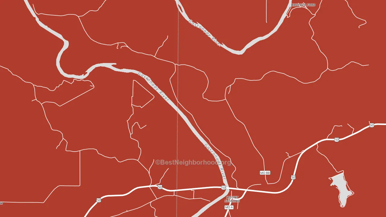 65062, MO block-group political-lean map