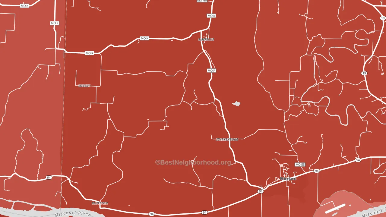 65069, MO block-group political-lean map
