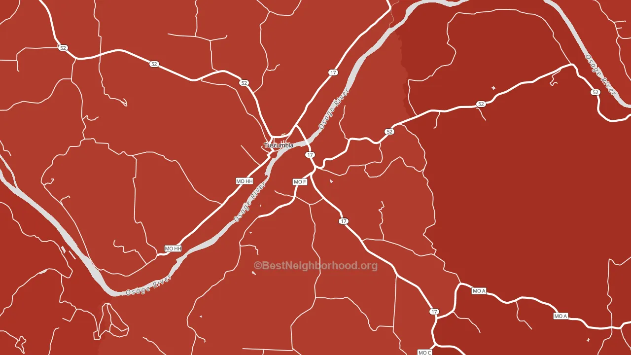 65082, MO block-group political-lean map