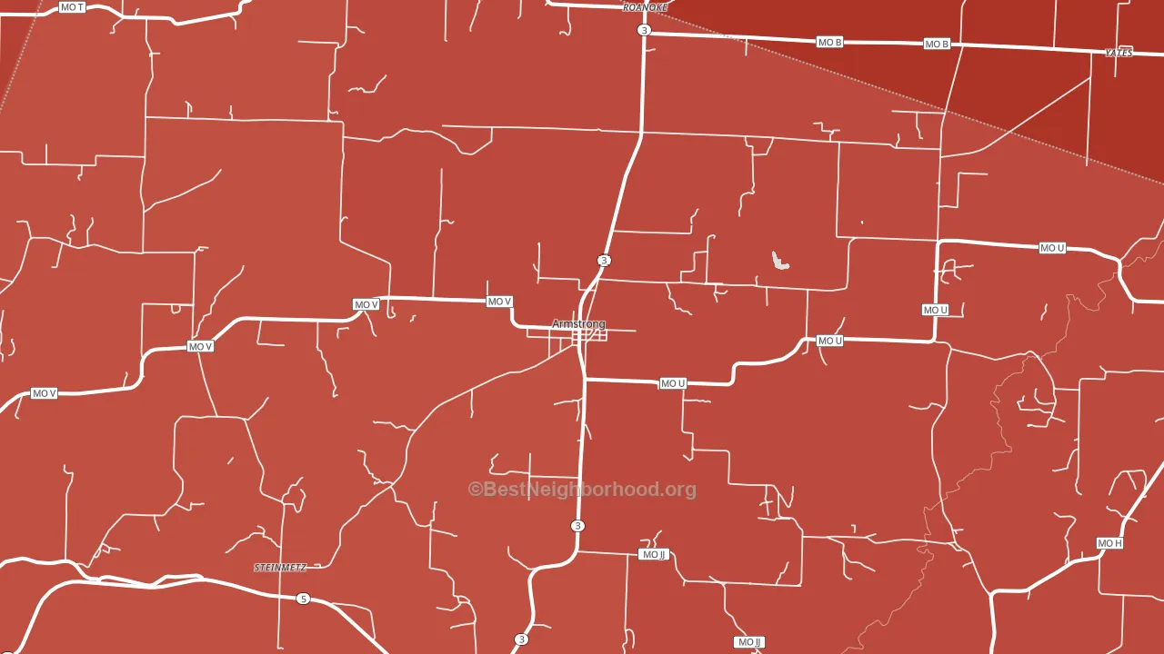 65230, MO block-group political-lean map