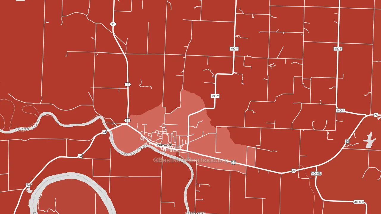 65236, MO block-group political-lean map