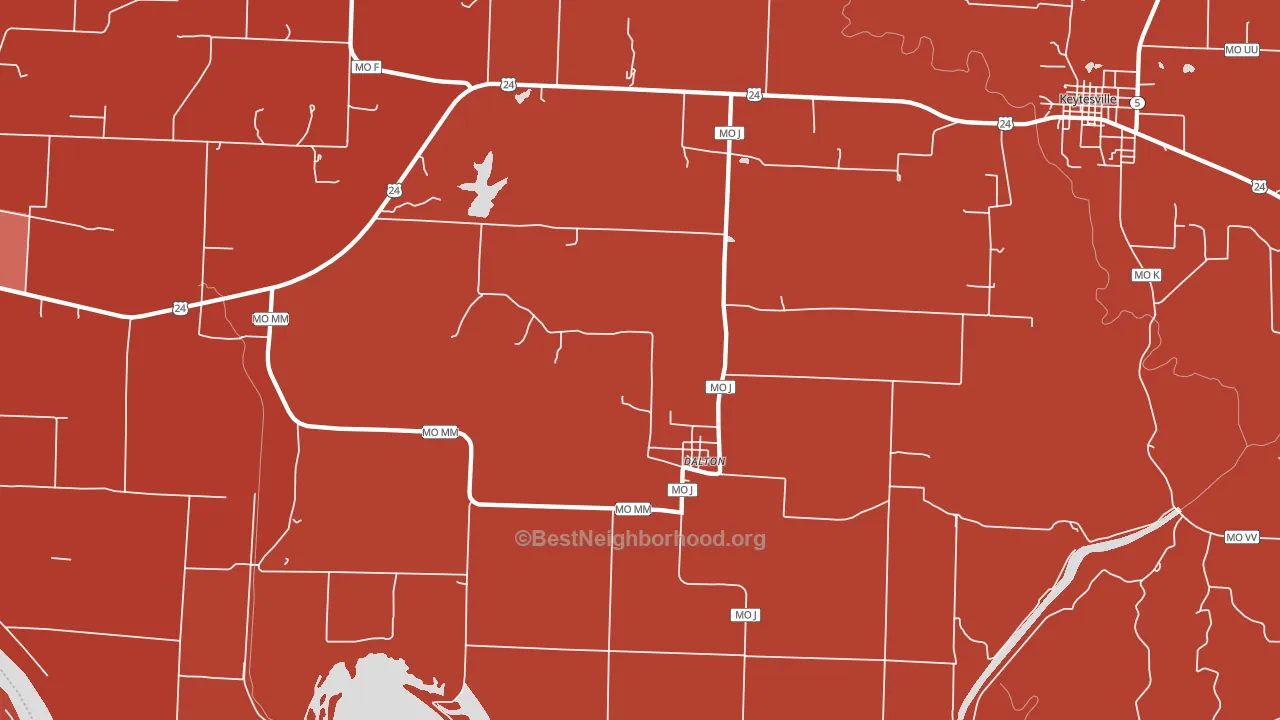 65246, MO block-group political-lean map