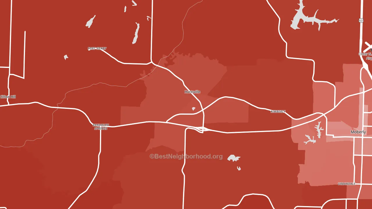 65259, MO block-group political-lean map