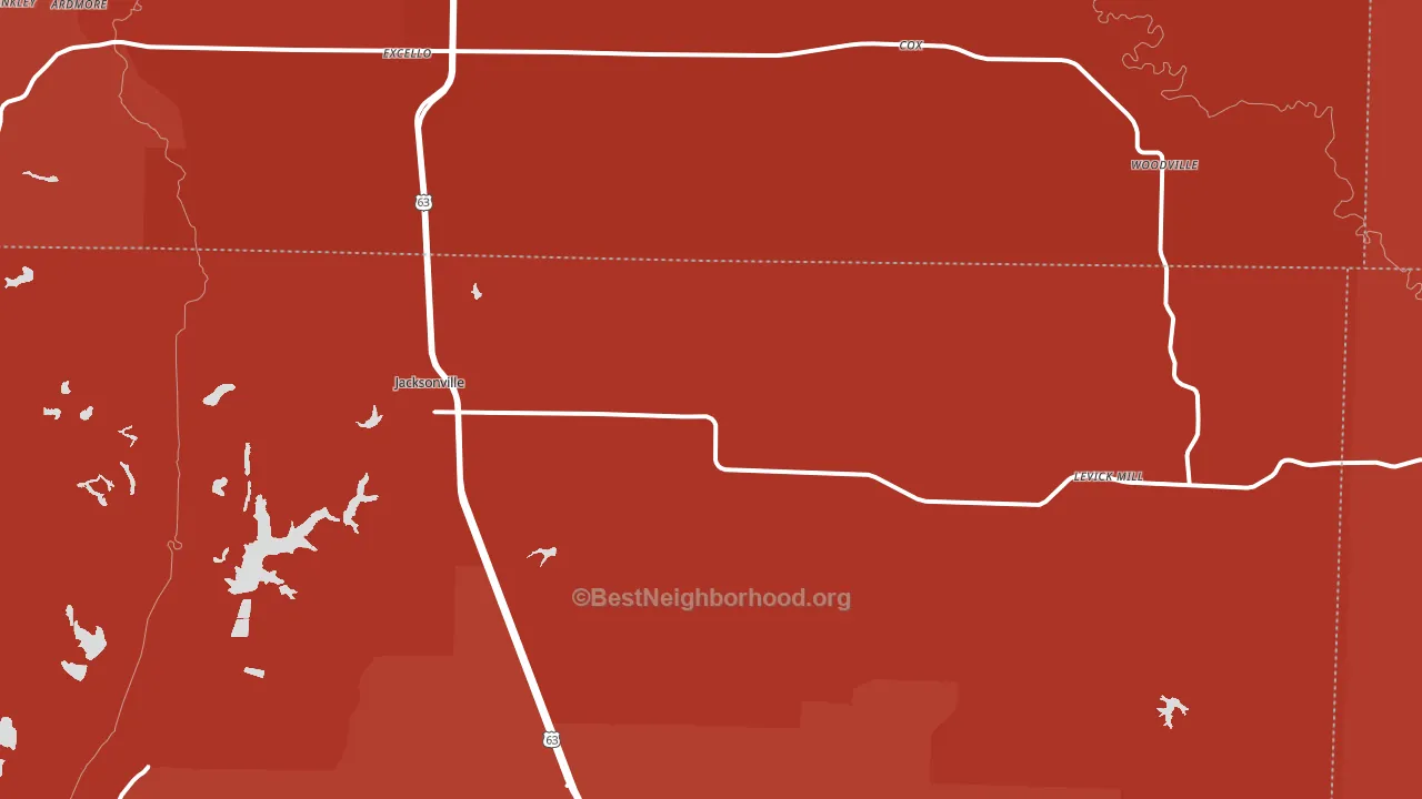 65260, MO block-group political-lean map