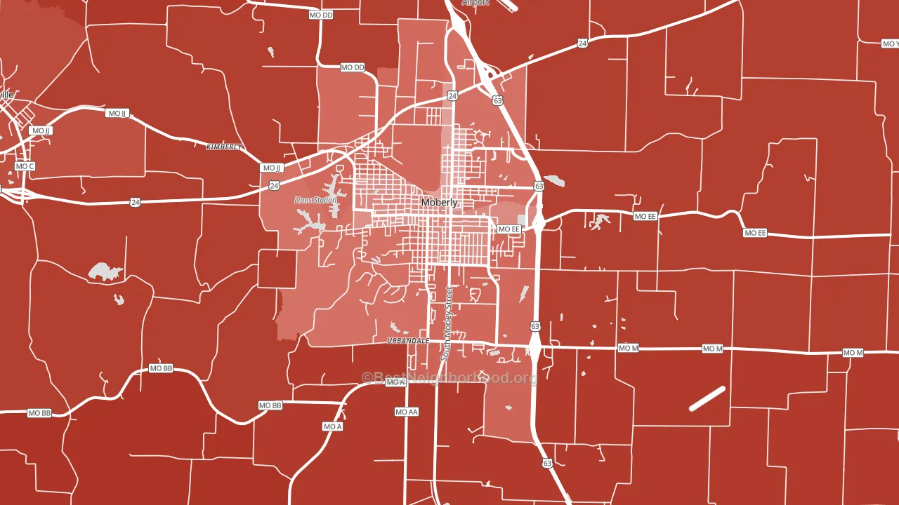 65270, MO block-group political-lean map