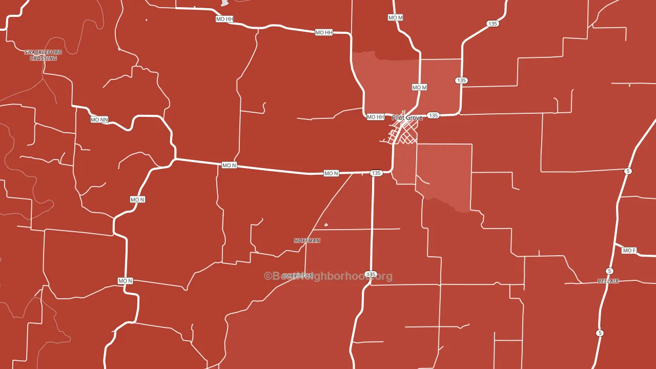 65276, MO block-group political-lean map