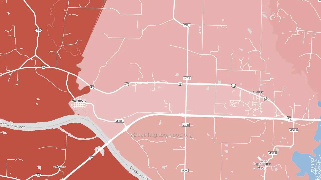 65279, MO block-group political-lean map