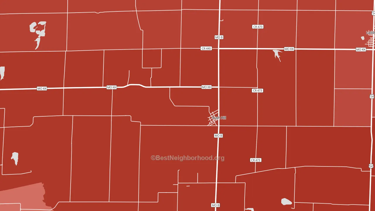 65280, MO block-group political-lean map