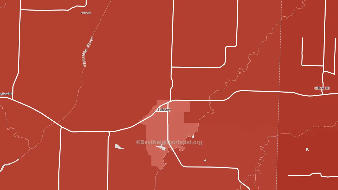 65281, MO block-group political-lean map