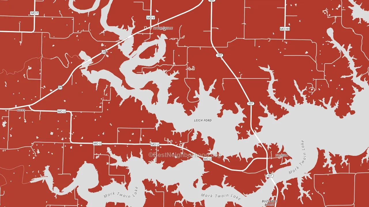 65283, MO block-group political-lean map