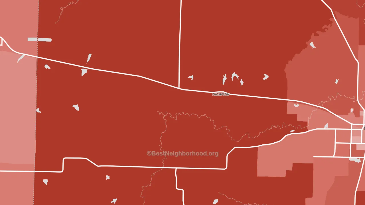65285, MO block-group political-lean map