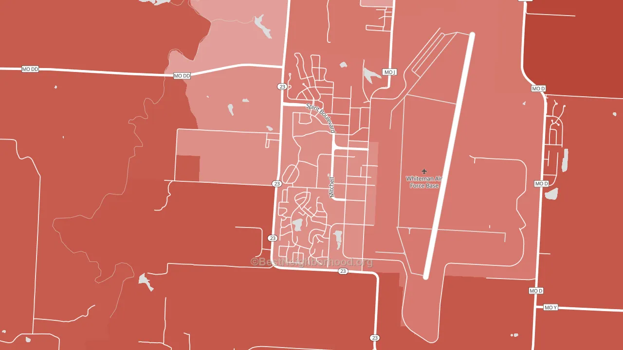 65305, MO block-group political-lean map